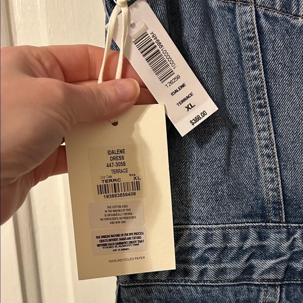 Citizens Of Humanity Blue Denim Idalene Maxi Dress - Picture 3 of 15